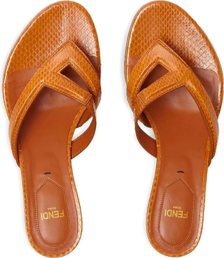 46mm Fling leather heeled sandals - Image 2