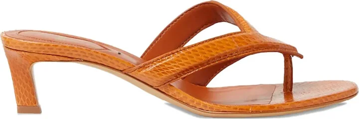 46mm Fling leather heeled sandals