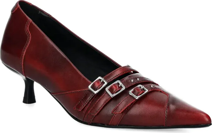 47mm Lykke pointed-toe buckled pumps - Image 2