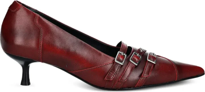 47mm Lykke pointed-toe buckled pumps