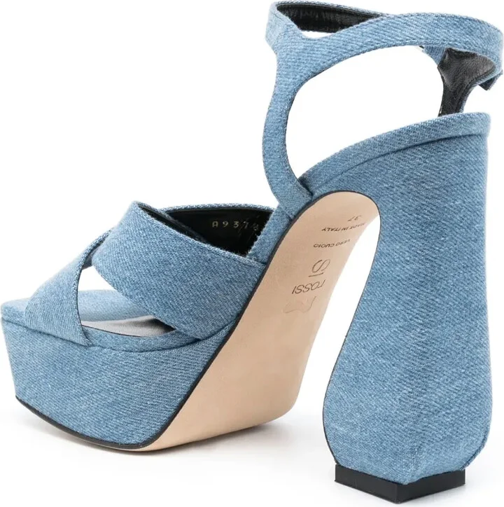 47mm Sculpted-Heel Denim Sandals - Image 3