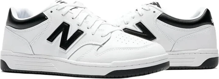 480 BB480LBK Sneaker Men's 6.5 White Leather Lifestyle Shoes ZOGG199