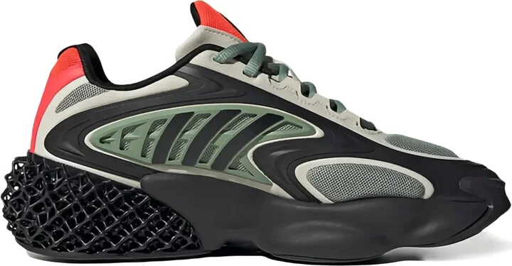 4D Krazed "Black/Army Green/Red" sneakers
