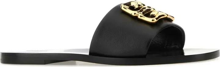 4G Baroque leather slides - Image 2