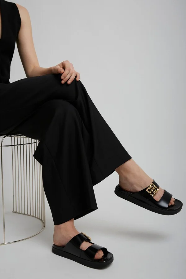 4G black flat sandals - Image 6