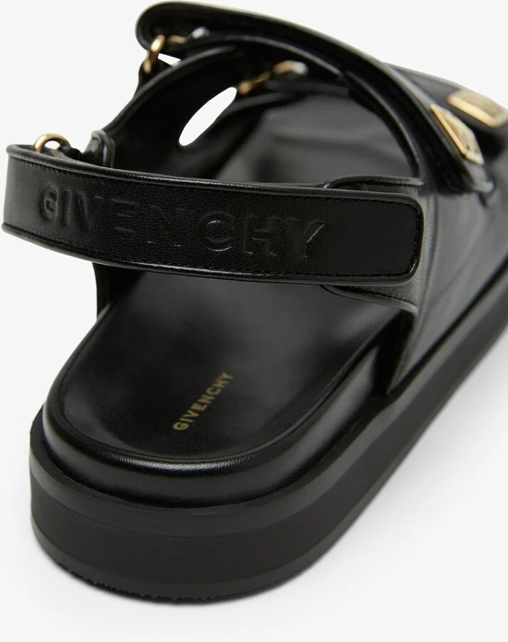 4G black strap flat sandals - Image 4