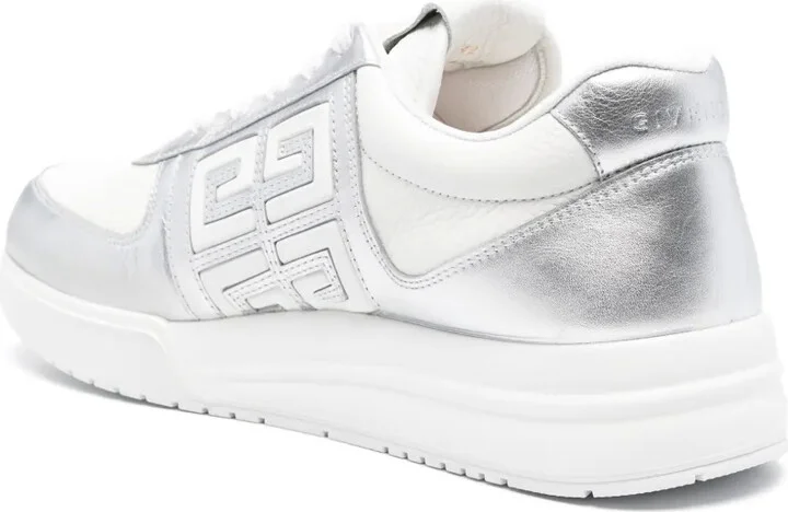 4G-embellished leather sneakers - Image 3