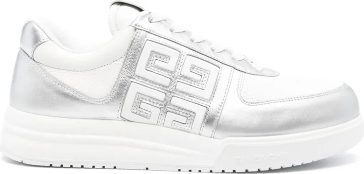 4G-embellished leather sneakers