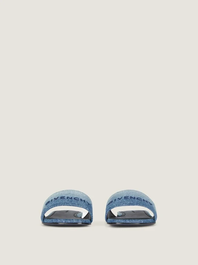 4G flat mules in gradient denim - Image 2