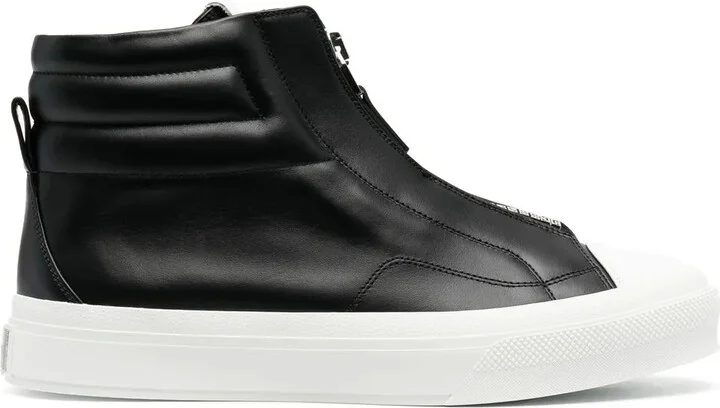 4G leather high-top sneakers