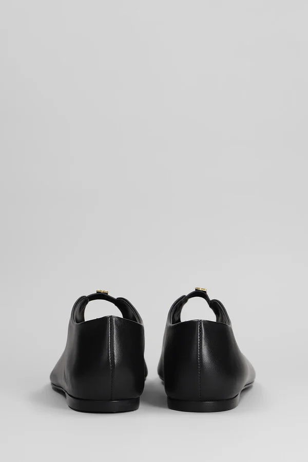 4g Liquid Ballet Flats In Black Leather - Image 4