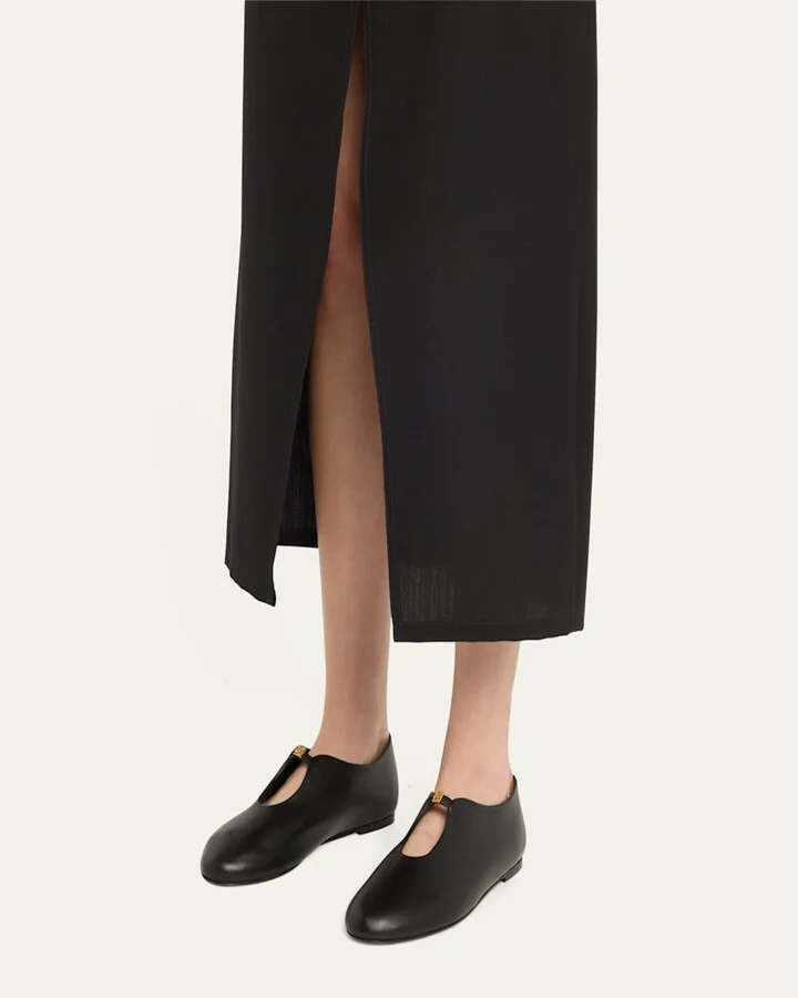 4G Liquid Leather Ballerina Flats - Image 3