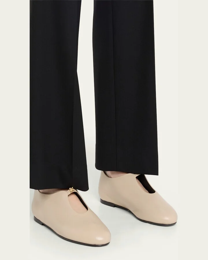 4G Liquid Leather Ballerina Flats - Image 6