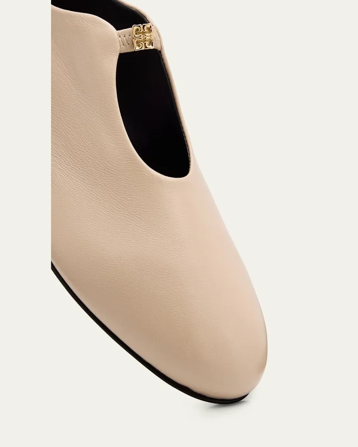 4G Liquid Leather Ballerina Flats - Image 8