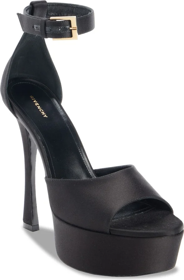 4G Liquid Logo Platform Sandal