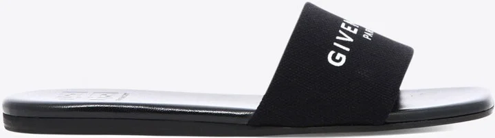 4G Logo Canvas Flat Slides
