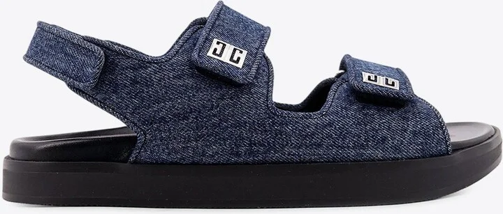 4G Logo Denim Sandals