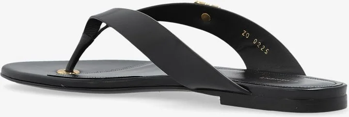4G Logo Leather Thong Sandals - Image 2