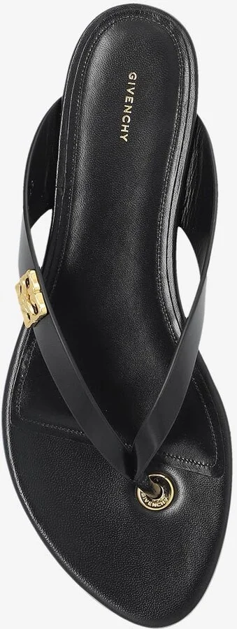 4G Logo Leather Thong Sandals - Image 3