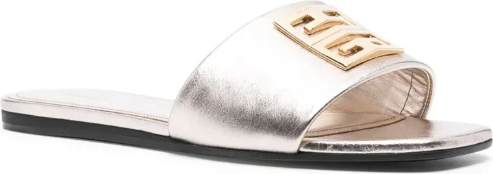 4G-motif leather sandals - Image 2
