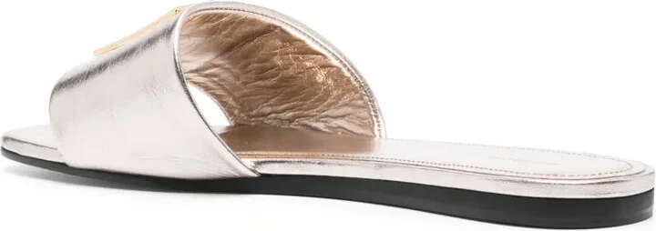 4G-motif leather sandals - Image 3