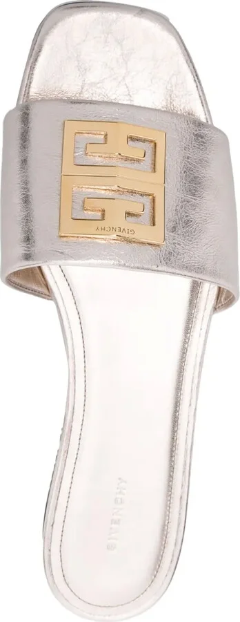 4G-motif leather sandals - Image 4