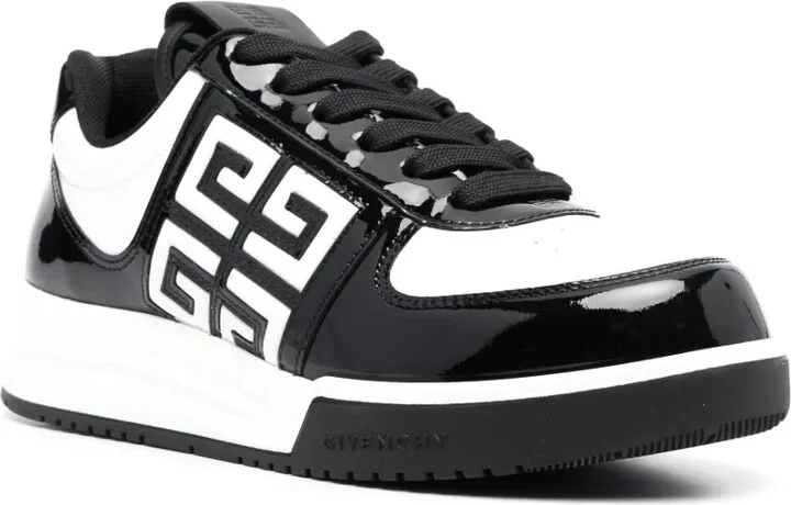 4G-motif leather sneakers - Image 2