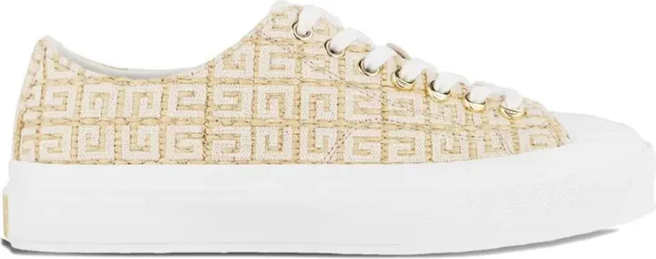 4G-pattern platform sneakers