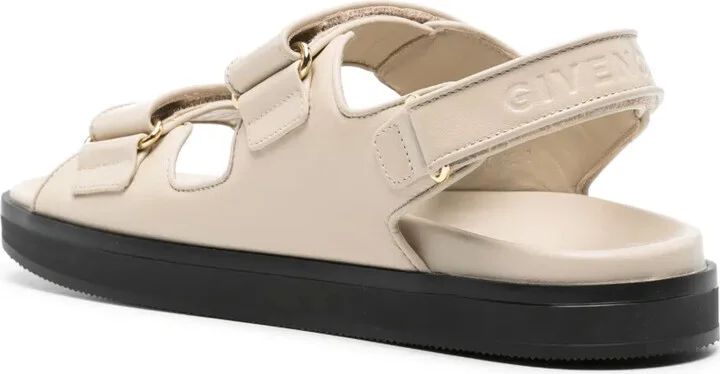 4G-plaque leather sandals - Image 3