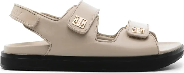 4G-plaque leather sandals
