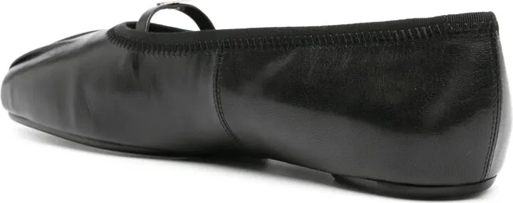 4G-plaque pleated ballerina shoes - Image 3