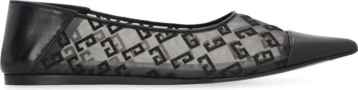 4g Pointy-toe Ballet Flats