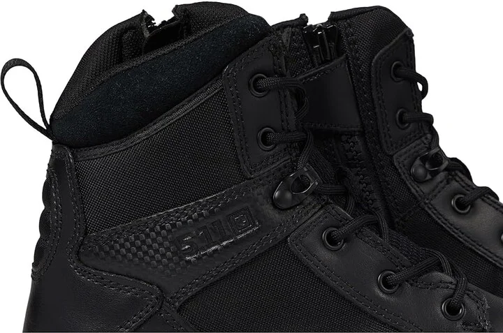 5.11 Tactical 6 ATAC 2.0 Side Zip Men's Boots Black 1 : 8 M, Textile/Leather - Image 6