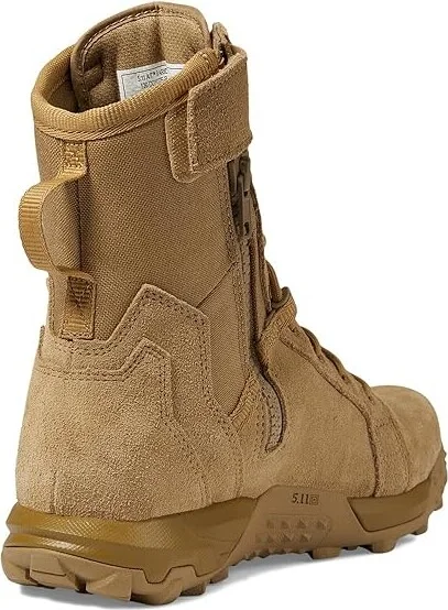 5.11 Tactical A/T 8 Arid Men's Work Lace-up Boots Coyote : 11.5 M, Suede - Image 4