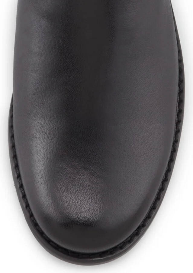 50/50 Leather Over-the-Knee Boot, Black - Image 5