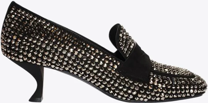 50 Crystal Embellished Loafers
