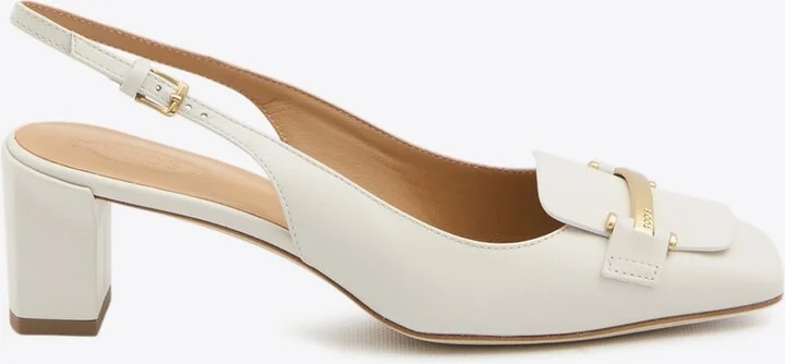 50 Leather Slingback Pumps