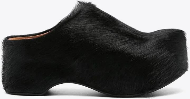 50 Long-Hair Calfskin Clogs