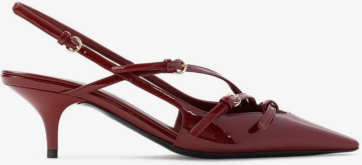 50 Multi-Strap Patent Calf Leather Pumps