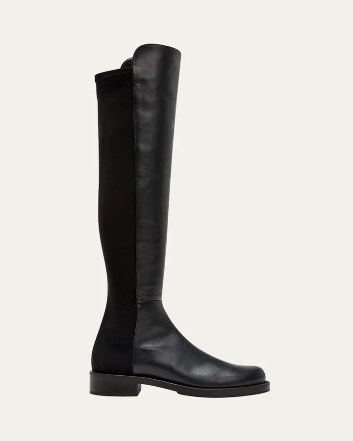 5050 Bold Leather Over-The-Knee Boots