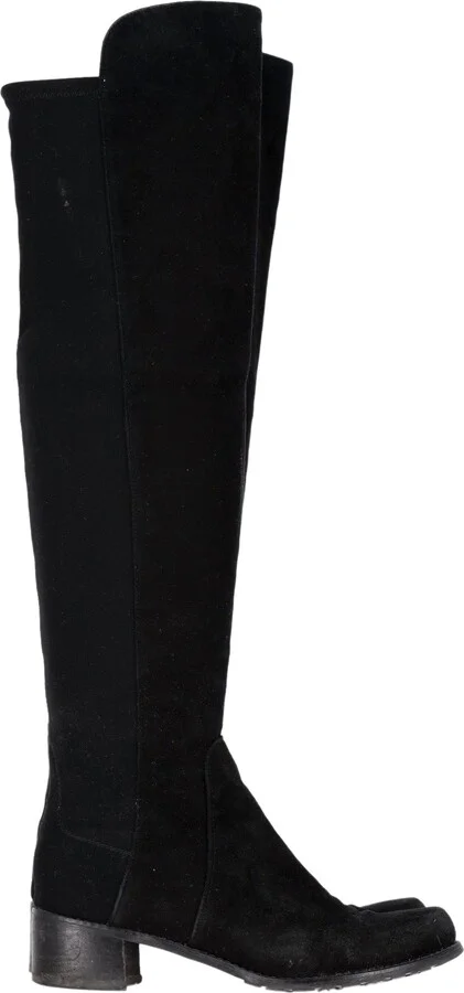 5050 Knee Boots in Black Suede