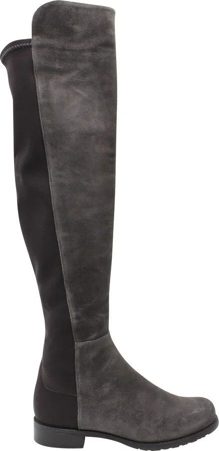 5050 Knee High Boots in Grey Suede