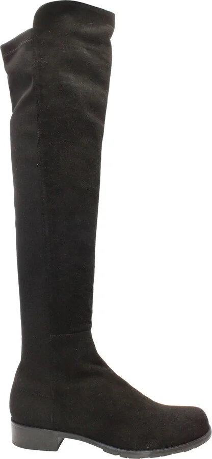 5050 Over-the-Knee Boots in Black Suede