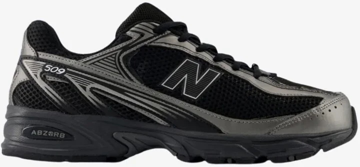 509 Low-Top Sneakers in Black and Silver