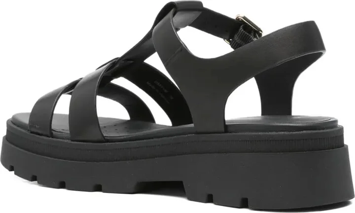 50mm Adacter buckle-fastening platform sandals - Image 3