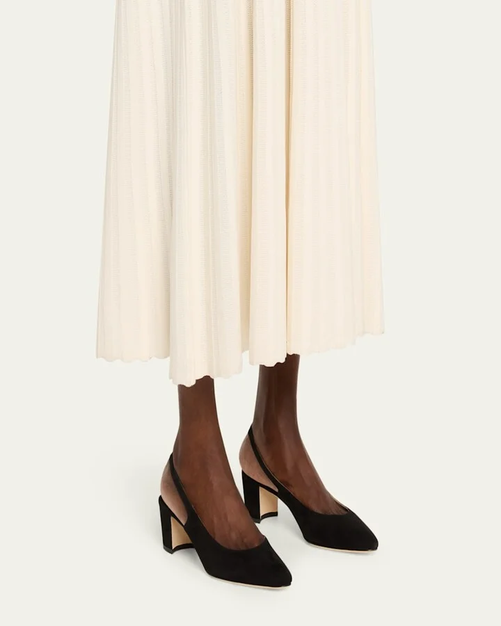 50mm Allurasa Suede Slingback Pump - Image 2