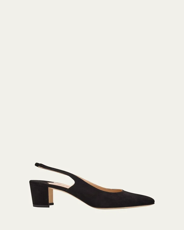 50mm Allurasa Suede Slingback Pump
