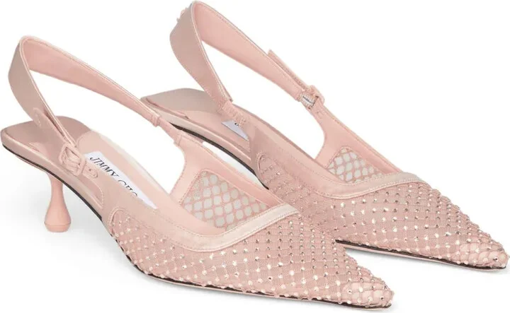 50mm Amel crystal-embellished pumps - Image 2