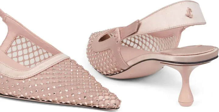 50mm Amel crystal-embellished pumps - Image 4