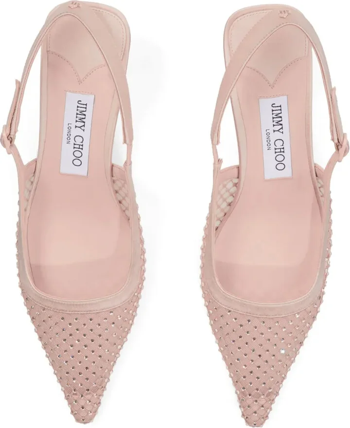 50mm Amel crystal-embellished pumps - Image 5